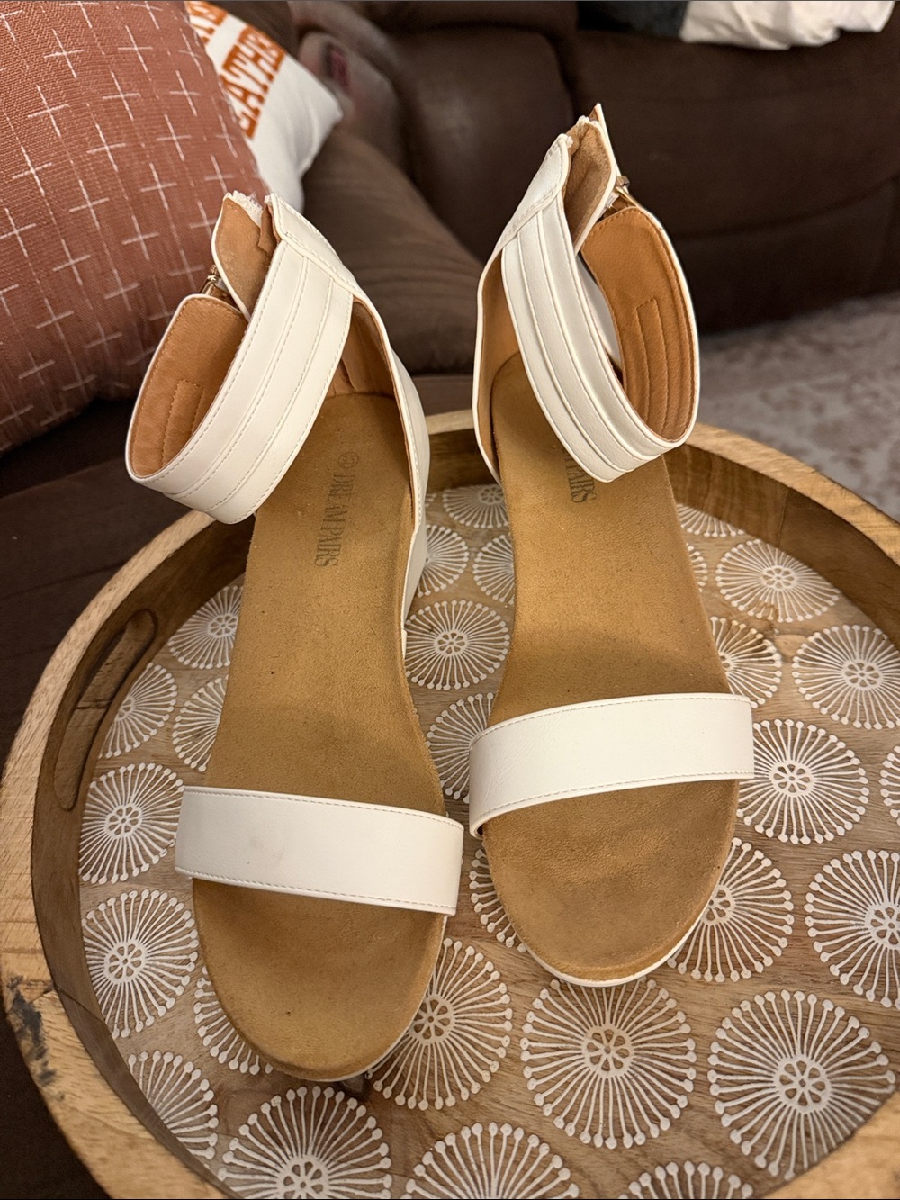 White Ankle-Strap Women’s Sandals - Dream Pairs